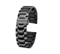 ewgrkba Stainless Steel Watchstrap Compatible With Hamilton Kaki Aviation Field Jazz Series Surpassing Wind Speed And Flying Metal Wachband 20 22mm(3101 black,22mm)
