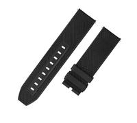 ewgrkba Universal 22mm Equal Width Nylon Rubber Watch Strap Compatible With Tissot Black Warrior T125.617A T116 Sports Watchband Men Quick Release(Black-no clasp)