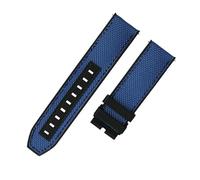 ewgrkba Universal 22mm Equal Width Nylon Rubber Watch Strap Compatible With Tissot Black Warrior T125.617A T116 Sports Watchband Men Quick Release(Blue-no clasp)