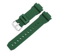 ewgrkba Watch Band Compatible With Casio G-Shock GM-2100 GM-S2100 GA-2100 GM-5600/GA5600 Silicone Watch Strap Men's Sports Bracelet(Green Silver)