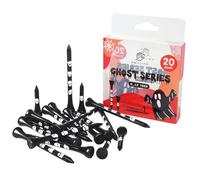 EWILLING Vintage Pattern Golf Tees 3-1/4 Inches 30 Pack Custom Pattern Printing Focus on Unique Exclusivity Selected Bamboo Multiple Colors Available (Black)