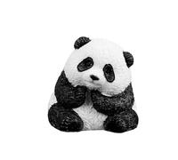 Ewleguzka 6 PCS Mini Resin Panda Figurines, Panda Hand-made Ornament Garden Statue Succulent Garden Bonsai Adorable Animal Decor, Micro Landscape Figurines, Home Garden Dollhouse Ornaments (A)