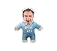 Ewleguzka Custom Face Pillow, Personalized Photo Stuffed Pillows, 3D Printing Head Body Shaped Cushions for Home Sofa Bedding Funny Christmas Halloween Decoration Gifts Him Her Bf Gf