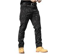 Ewleguzka Men's Cargo Work Combat Trousers,Casual Military Camouflage Army Camo Wild Outdoor Pants Men's Hiking Tactical Trousers Lightweight Rip-Stop Combat Work Cargo Pants with Multi Pockets