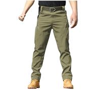 Ewleguzka Men's Cargo Work Combat Trousers,Casual Military Camouflage Army Camo Wild Outdoor Pants Men's Hiking Tactical Trousers Lightweight Rip-Stop Combat Work Cargo Pants with Multi Pockets