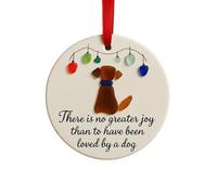 Ewleguzka Merry Christmas Tree Pendant, Acrylic Xmas Bauble with Greeting Message, Festive Holiday Ornament