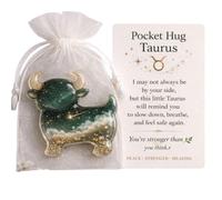 Ewleguzka Pocket Hug Zodiac Resin Ornament, Horoscope Astrology Keepsake, Make a Great for Birthday for Friend Her Him by Star Sign Symbol