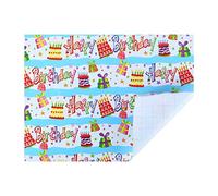 Ewleguzka Wrapping Paper,70x50cm Birthday Wrapping Paper,Birthday Gift Pape with Gradient Multi-color for Boy Men Girl Women