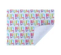 Ewleguzka Wrapping Paper,70x50cm Birthday Wrapping Paper,Birthday Gift Pape with Gradient Multi-color for Boy Men Girl Women