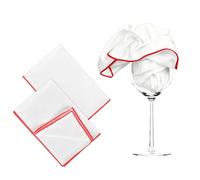 Ewlpi 2 Pack Microfibre Cleaning Cloths,45 x 60 cm Glass Cleaning Cloth White Glass Cloths Lint Free Polishing Cloth Drying Towels for Wine Glasses, Stemware, Glassware, Stemware, Lens