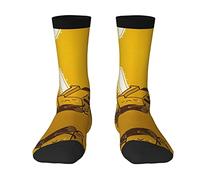 EWMAR Cute Crying Chainsaw Medium Length Socks Leisure Sports Print Polyester Socks For Men And Women, 3 Black, One Size