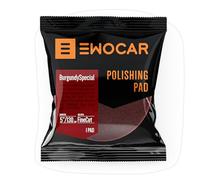 Ewocar Burgundy Special Finish Pad 5.91x0.98/4.92" - Long-Lasting Ultra-Soft Finishing Pad with Stable Structure for Hologram Removal, High-Gloss Finish & Wax Application - Ideal for Fine Cut Polish