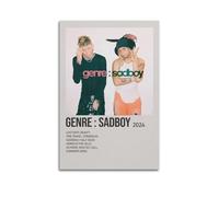 EWQEIQUW Genre Sadboy by MGK Poster Wall Art Decor Canvas Posters Vintage Art Esthetic Decoration for Living Room Bed Room 12x18inch(30x45cm) Unframe-style