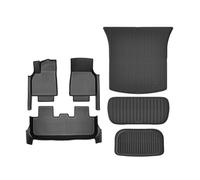 EWQPHLS Floor Mats Compatible for Tesla Model Y Juniper 2025 TPE Floor Liners Fully Surrounded With Door Sill Protector Front Rear Cargo Liner Juni(6PCS Floor Trunk)