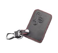 EWQPHLS Leather Car Key Protection Case Cover Compatible for Renault Megane R.S. Scenic 3 Buttons Card Case Shell Cover