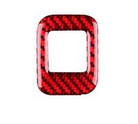 EWQPHLS Real Soft Carbon Fiber Stickesr Compatible for Porsche Cayenne 2003 2004 2005 2006 2007 2008 2009 2010 Headlight Button Switch Panel Trim(Red)