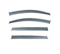 EWQPHLS Side Window Viso Deflector Compatible for Audi Q7 MK1-4L Windshield Eyebrow Guide Rainscreen(2006-2015 Bright Bar)