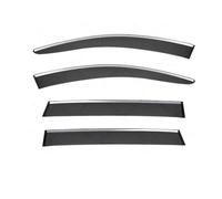 EWQPHLS Side Window Viso Deflector Compatible for Audi Q7 MK1-4L Windshield Eyebrow Guide Rainscreen(2016 bright bar)