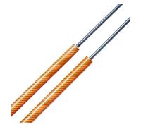 EWQPHLS Trunk Support Rods Compatible for Fiat Stilo 192 3-door Hatchback 2000-2007 440MM Qty 2 Rear Tailgate Lift Shock Absorber with Spring(Orange Carbon Fiber)