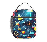 EWQrtyy Abstract Science Chemistry Print Insulated Lunch Bag, Thermal Lunch Tote, Portable Cooler Bag for Temperature Control and Carry