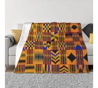 EWQrtyy African Tribal Ethnic Texture Printing Ultra Soft Micro Fleece Blanket, Anti Pilling Flannel Blankets For Bed Sofa,Foldable 2 Sizes