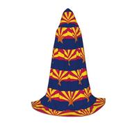 EWQrtyy Arizona State Flag Printing Hooded Cape For Teenagers,Halloween Hooded Cape For Teenagers