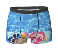EWQrtyy Cool Pool Water Printing Super Soft Men'S Boxer Briefs,S-2xl Breathable Underwear With Moisture Wicking,Quick Dry Fabric Black