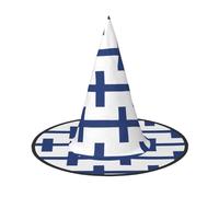 EWQrtyy Finnish Flag Printing 1 Piece Cosplay Witch Hat Halloween Witch Hat Witch Costume Accessory For Halloween Party