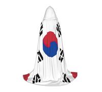 EWQrtyy Flag Of Republic Of Korea Printing Hooded Cape For Teenagers,Halloween Hooded Cape For Teenagers