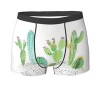 EWQrtyy Go Sit On A Cactus Printing Super Soft Men'S Boxer Briefs,S-2xl Breathable Underwear With Moisture Wicking,Quick Dry Fabric Black