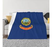 EWQrtyy Idaho State Flag Printing Ultra Soft Micro Fleece Blanket, Anti Pilling Flannel Blankets For Bed Sofa,Foldable 2 Sizes