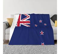 EWQrtyy New Zealand Flag Printing Ultra Soft Micro Fleece Blanket, Anti Pilling Flannel Blankets For Bed Sofa,Foldable 2 Sizes