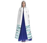 EWQrtyy Quotes Let Your Dreams Set Sail Printing Cloak, Adult Halloween Hooded Cloak For Costume Parties,Carnival Party Supplies With Large Hood