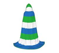 EWQrtyy Sierra Leone Flag Printing Hooded Cape For Teenagers,Halloween Hooded Cape For Teenagers