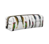 EWQrtyy Various Type of Fishing Baits Printing School Leather Pen Pencil Case,Zip Pouch,Accessories Holder, Stationery Bag,Back to School Gift