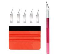 Ewrap Car Wrap Vinyl Tools Window Tint Film Kit Includes Felt Edge Squeegee and Trim Tool, for Adhesive Vinyl, Window Film, Glass Decals, Contact Paper, Craft Work