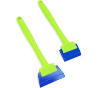 Ewrap Professional Vehicle Tinting Squeegee for Quarter Windows, Side Mirror Squeegee with 16cm Long Handle & Rubber Blade, 2 Pack