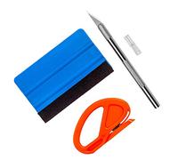 Ewrap Vinyl Wrap Install Tool Window Film Tint Application Kit Craft Tool Wallpaper Tool with Vinyl Squeegee, Trimming Tool for Film Wrapping, Craft Works, Window Tinting