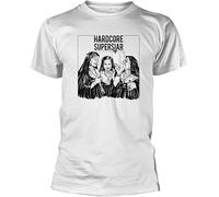 EWRdutAEAE Hardcore Superstar 'YCKMRNR Album' (White) T-Shirt White XL