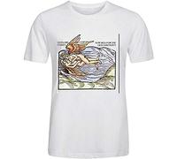 EWRdutAEAE Leonard Cohen New Skin for The Old Ceremony Printed T Shirts for Men Crew Neck Medium White L