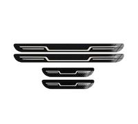 EWRMW 4 Pcs Stainless Steel Car Door Sill Strip For Suzuki Swift IV 5-door Hatchback 2005-2010,Welcome Pedal Scratch Protection Scuff Plate,Car Accessories,C/Carbon Fiber Texture