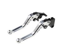 EWRsghRT Short Brake Clutch Levers Adjustable Handle Set for Honda VTR1000F / Firestorm 1998-2005 1999 2000 2001 2002 2003 2004 Motorcycle CNC Accessories(Silver)