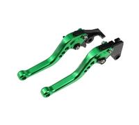 EWRsghRT Short Brake Clutch Levers Adjustable Handle Set for Triumph THRUXTON 2004-2015 THRUXTON Steve McQueen SE 2012 Bonneville/SE/T100/Black Motorcycle CNC Accessories(Green)