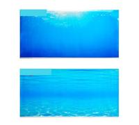 EWUHYFP Fish Tank Background 60 100 150CM High Double Sided Aquarium Background Poster Rock Fish Tank Decorative Wall Backdrop Picture Decor Glossy(BROWN,150 x 60 cm)