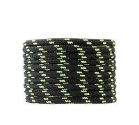 EWUHYFP Hiking Shoelaces 4Pair Retro Color Block Round Dot Spiral Pattern Sneaker Shoelaces For Training Shoes Shoe Laces(Black green,140cm)