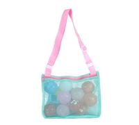 EWUHYFP Mesh Beach Bag Beach Mesh Hollow Bag Sand Totes Shell Collecting Little Girls Boys Vacation Playing Lightweight Shoulder(Green)
