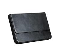 EWUHYFP Pen Case Leather 12 Slots Fountain Pen Case Box Office School Stationery Storage Pouch Holder with Removable Tray(Black)