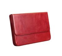 EWUHYFP Pen Case Leather 12 Slots Fountain Pen Case Box Office School Stationery Storage Pouch Holder with Removable Tray(Red)