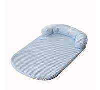 EWUHYFP Pet Cooling Mat Cooling Large Dog Bed Ati-slip Cat With Pillow Ice Silk Fabric For Small Cushion Pet(Blue,45x35)