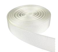 EWUHYFP Webbing 6M*25mm Colorful PP Webbing Strap Ribbon Band Tape Dog Collar Harness Backpack Bag Belt DIY Sewing Accessories DIY(White)